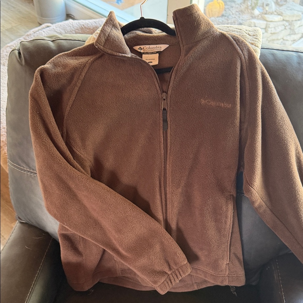 Columbia Chocolate Brown Fleece Jacket